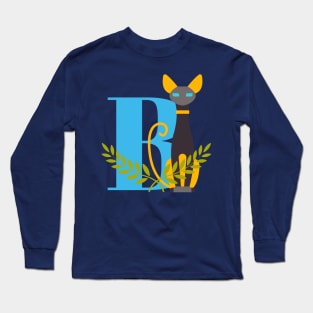 Embrace your inner feline grace - Bastet's blessings upon you. Long Sleeve T-Shirt